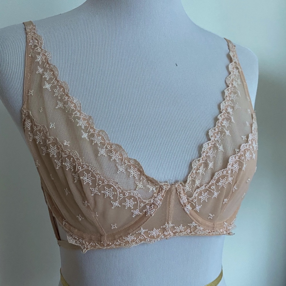 Free People Nude Lace Bralette